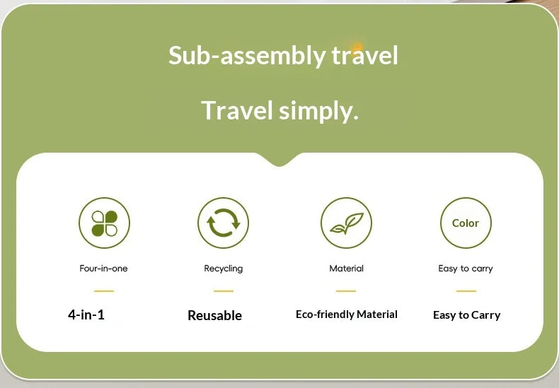 4-in-1 Travel Refillable Bottles