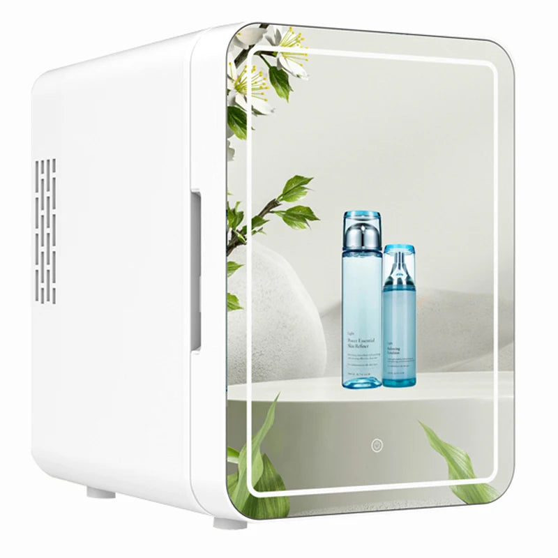 4L Mini Fridge With LED Light Mirror