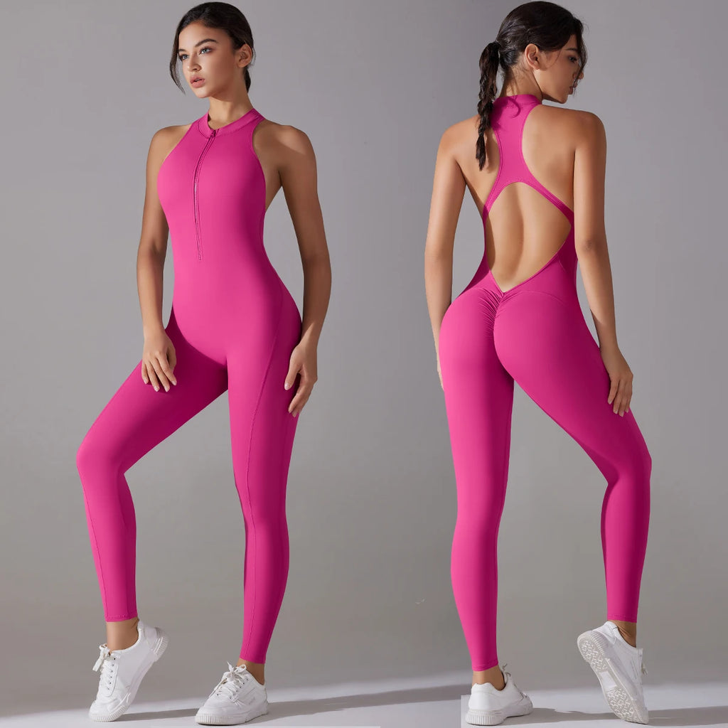 Sexy Hollow Backless Sporty Jumpsuit
