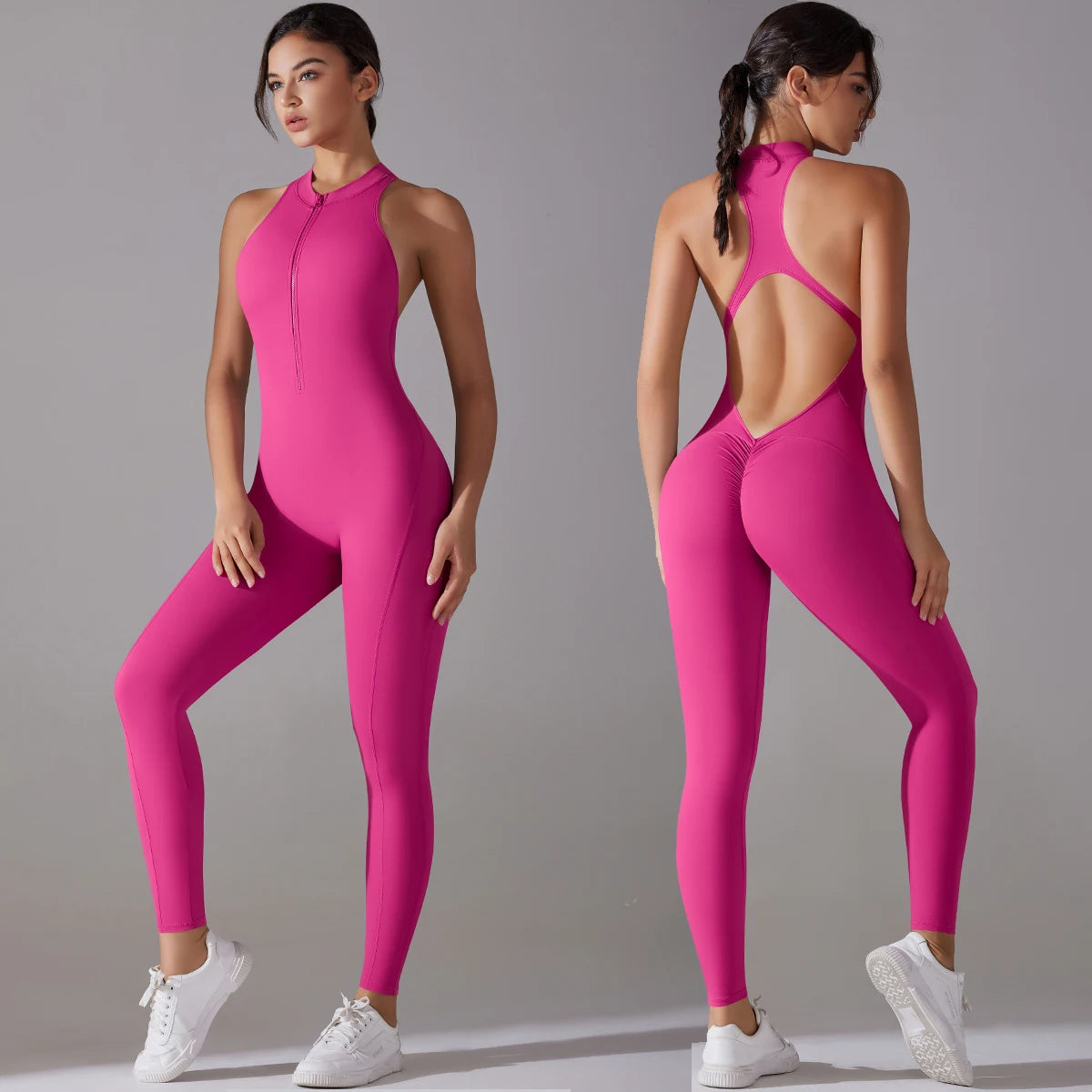 Sexy Hollow Backless Sporty Jumpsuit