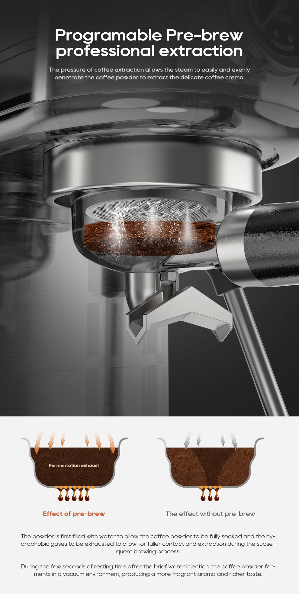 HiBREW 20Bar Semi-Automatic Espresso Machine
