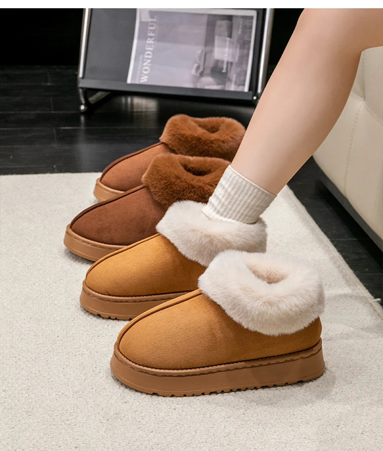 Plush Faux Fur Fashion Snow Boots