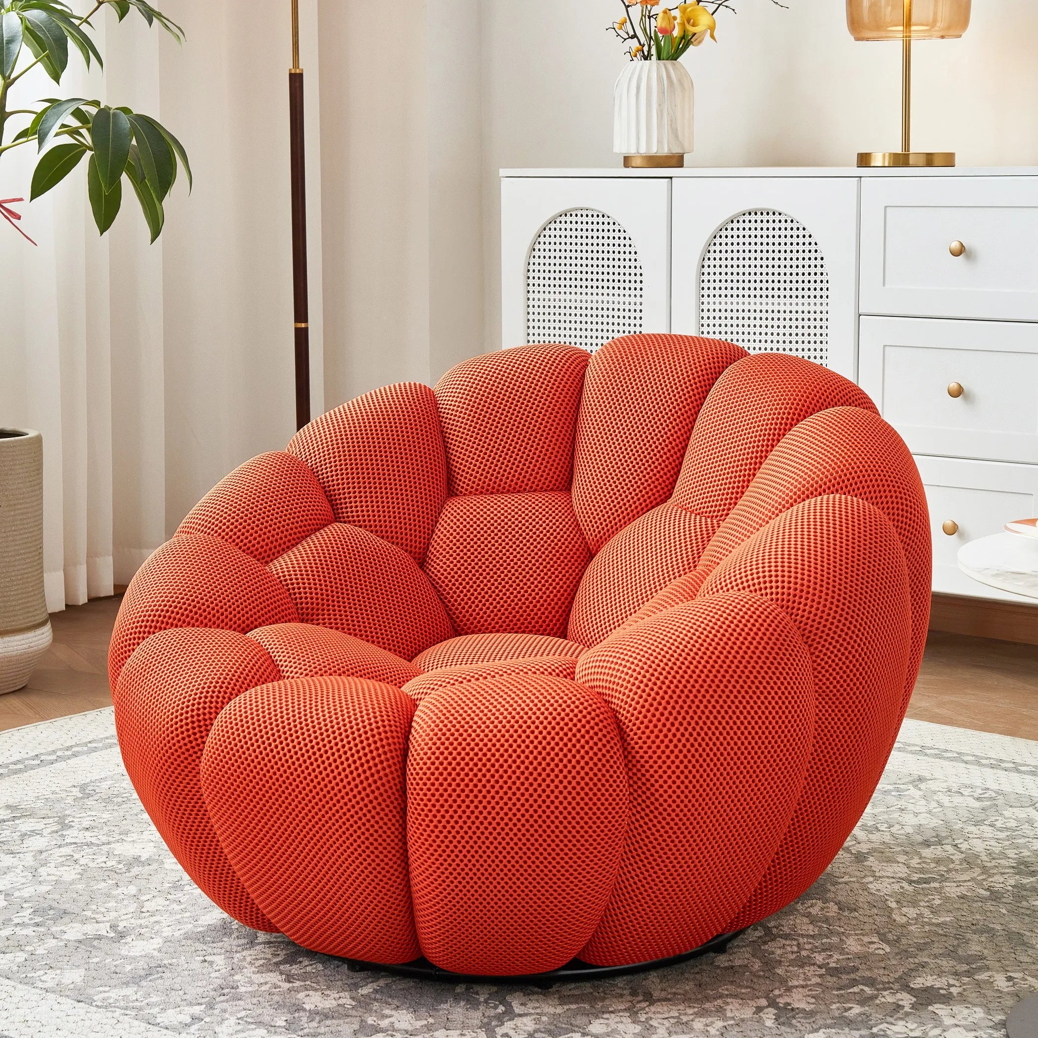 Pumpkin Lazy Sofa, Minimalist Rochburg Football Sofa