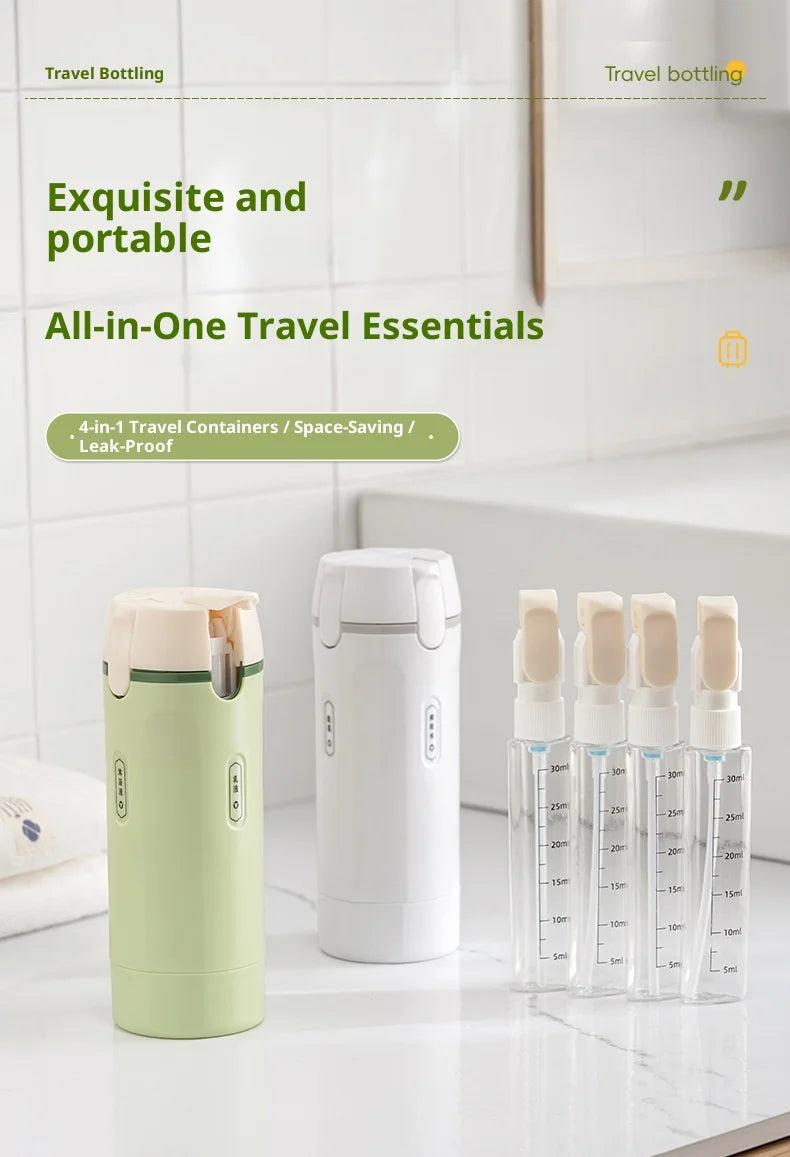 4-in-1 Travel Refillable Bottles