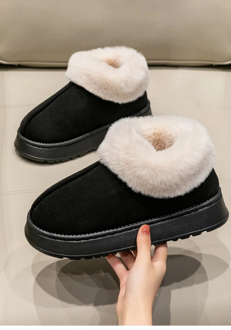 Plush Faux Fur Fashion Snow Boots