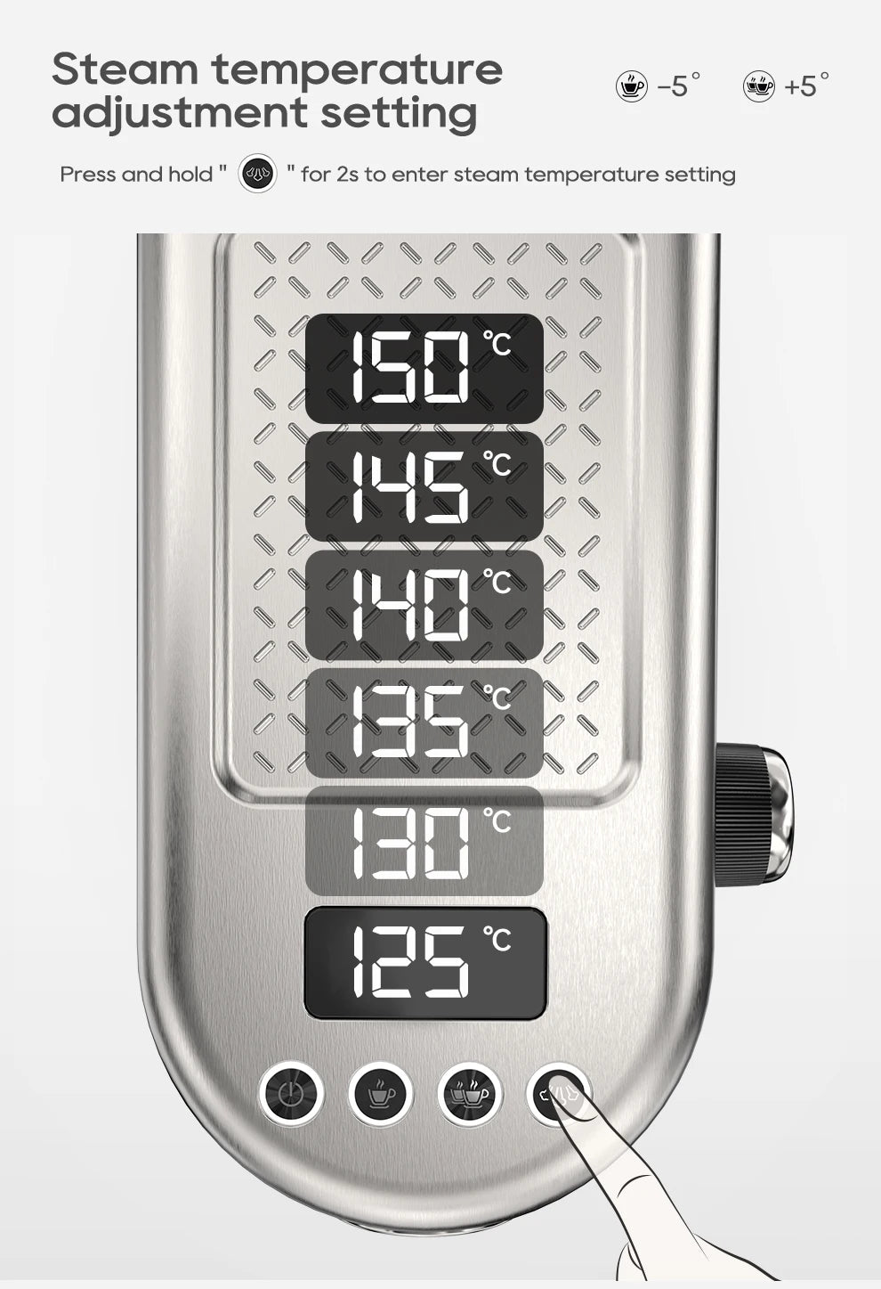 HiBREW 20Bar Semi-Automatic Espresso Machine