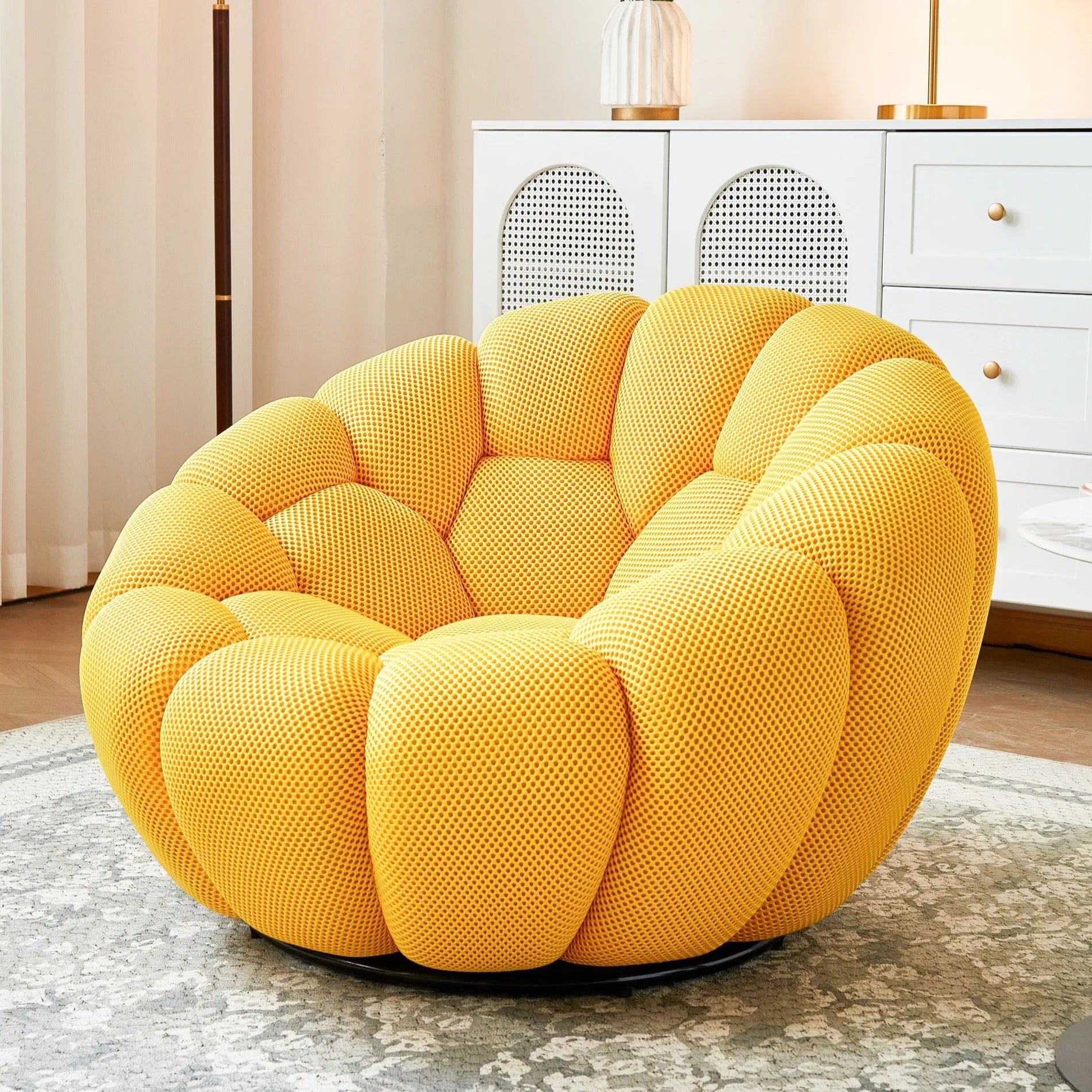 Pumpkin Lazy Sofa, Minimalist Rochburg Football Sofa