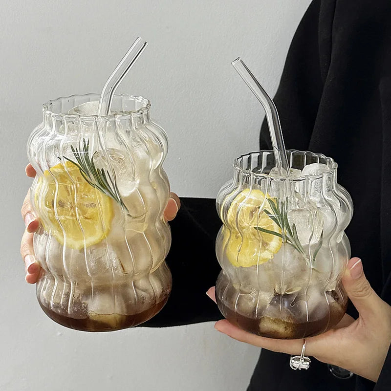 Aesthetic Glass Coffee Cups