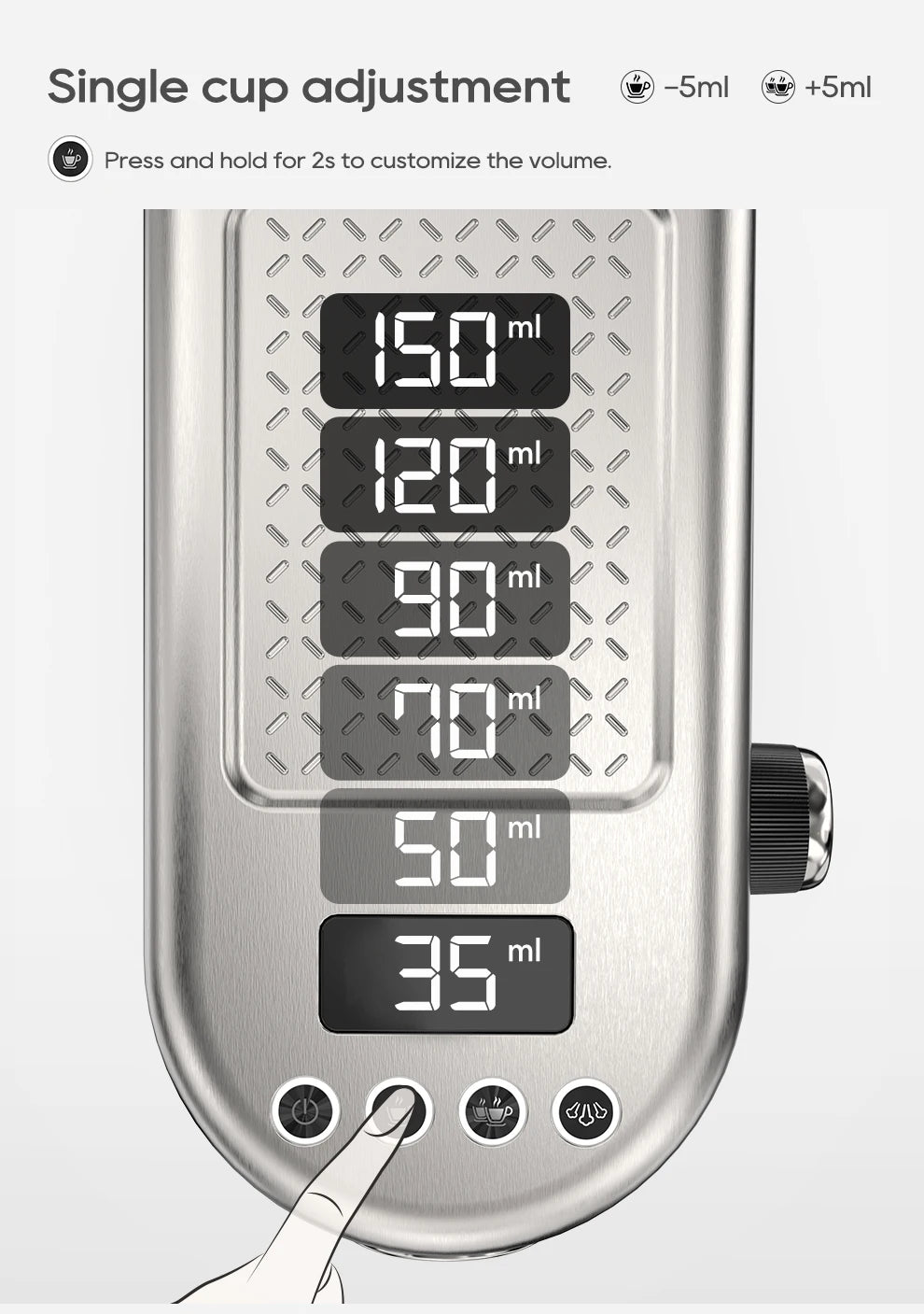 HiBREW 20Bar Semi-Automatic Espresso Machine