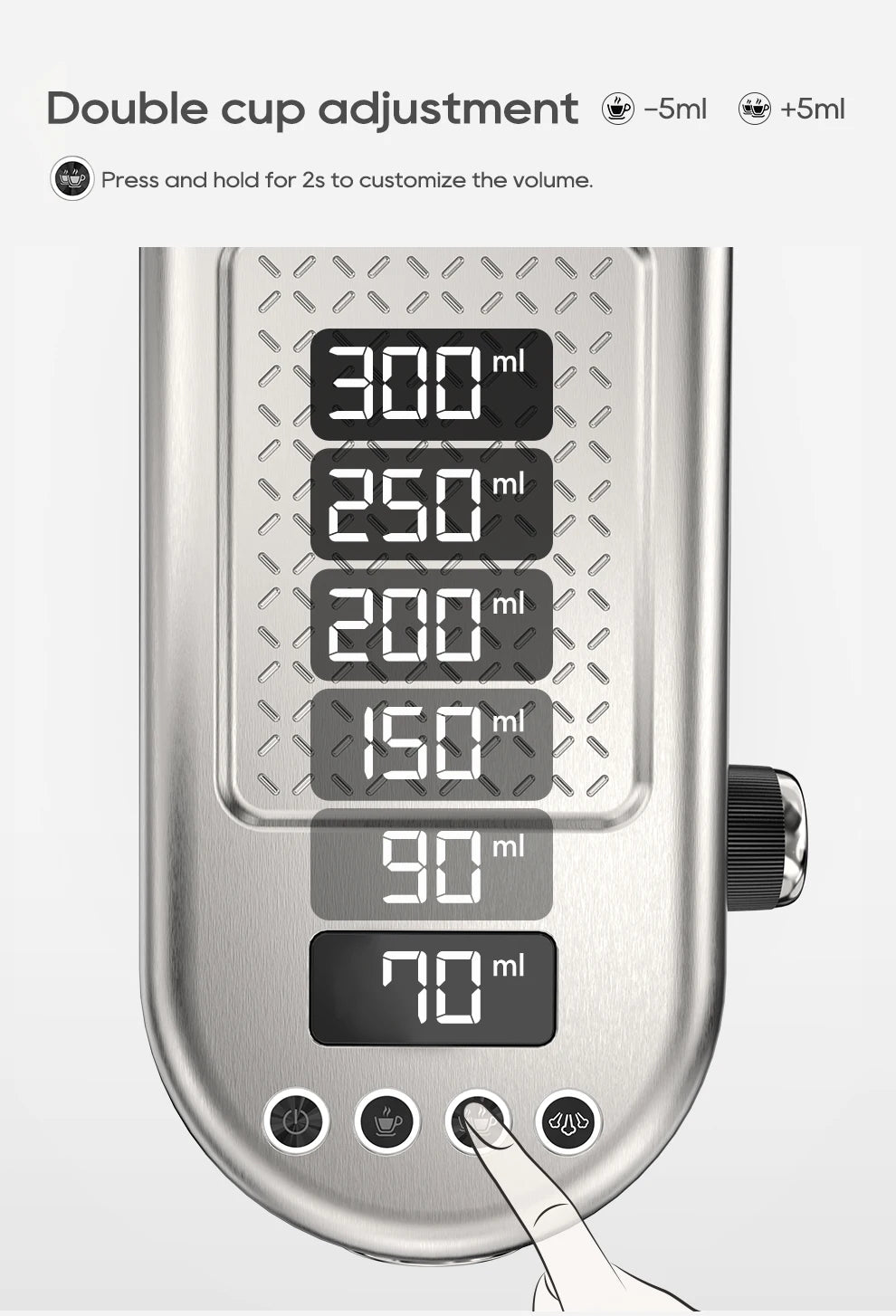 HiBREW 20Bar Semi-Automatic Espresso Machine