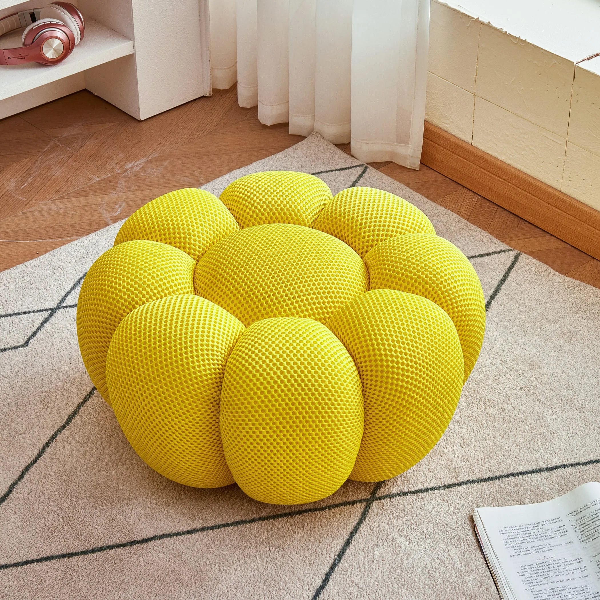 Pumpkin Lazy Sofa, Minimalist Rochburg Football Sofa