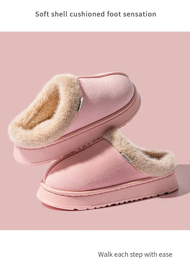 Fashion Unisex Fluffy Slippers for Autumn and Winter