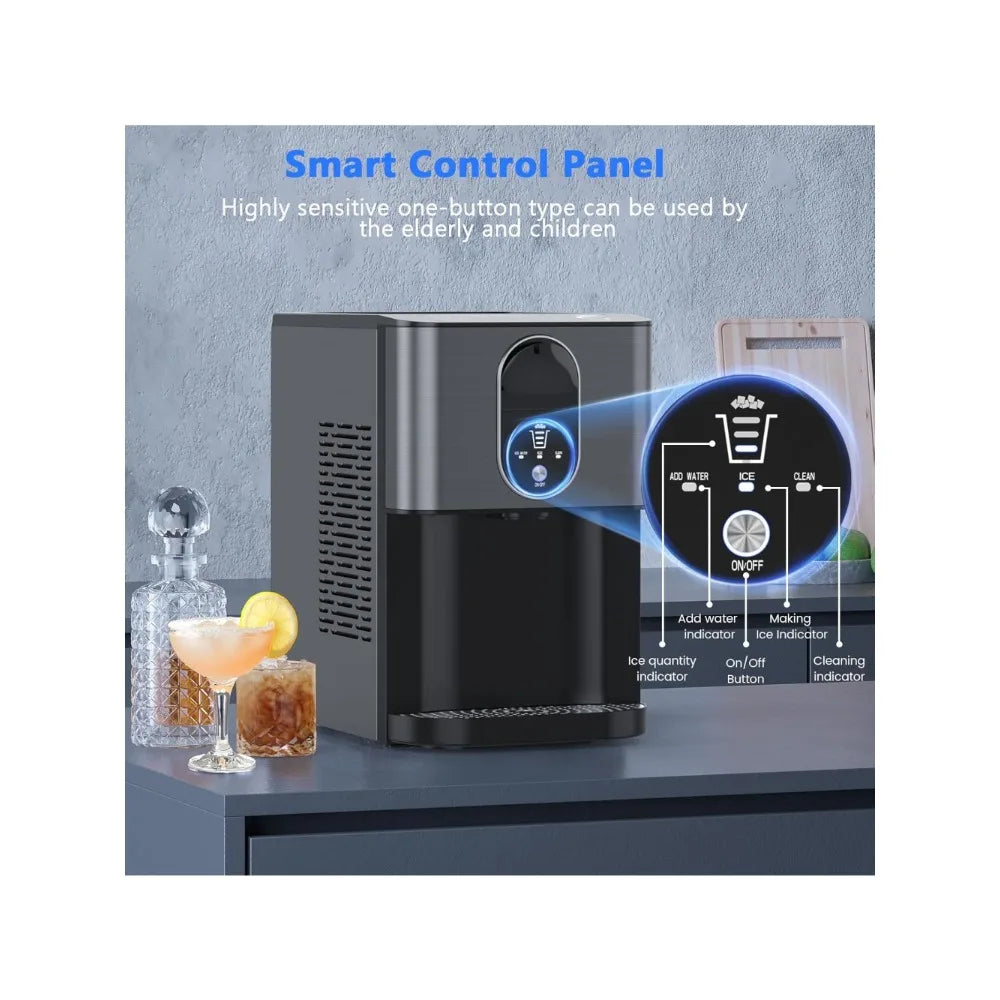 Nugget Ice Maker Machine with Dispenser