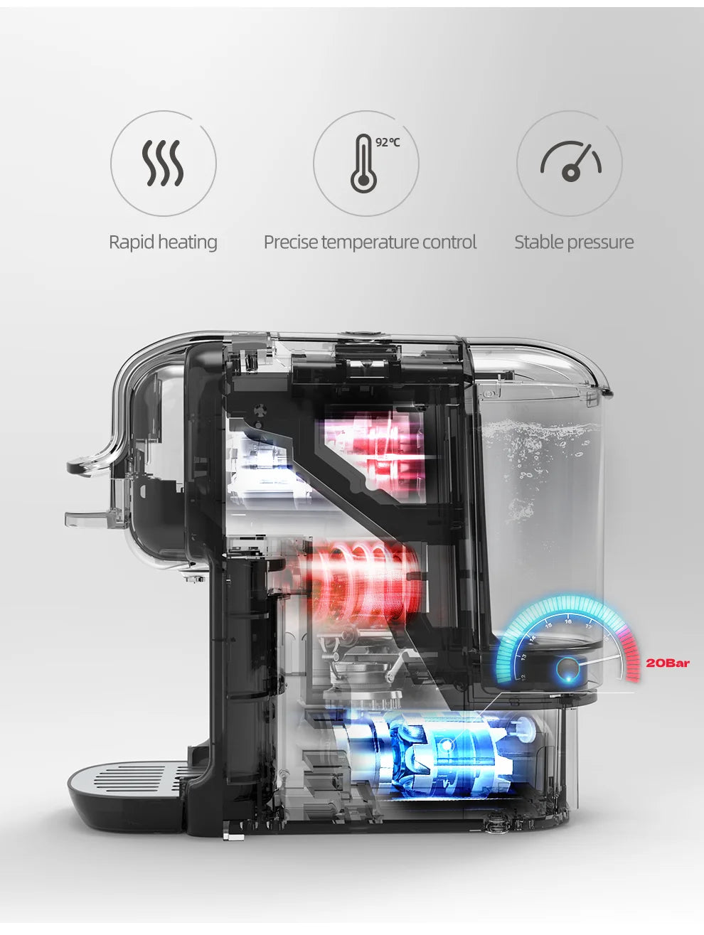 HiBREW H2B 5 in 1 Coffee Machine 20Bar