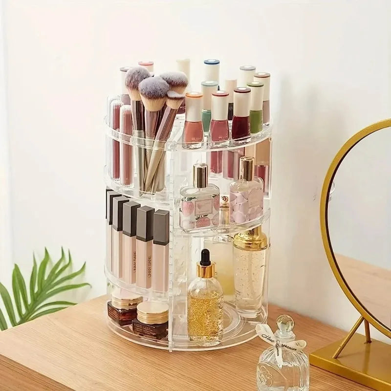 360 ° Rotatable Cosmetics Storage Rack