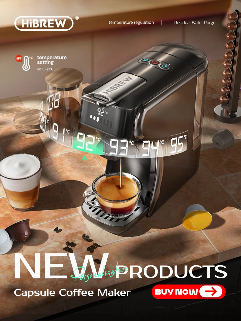 HiBREW H2B 5 in 1 Coffee Machine 20Bar