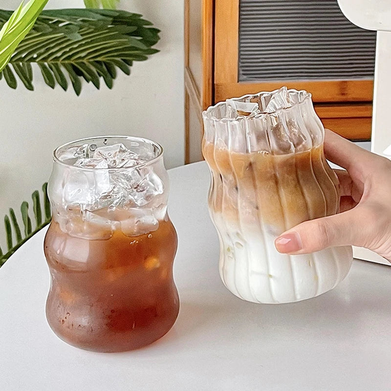 Aesthetic Glass Coffee Cups