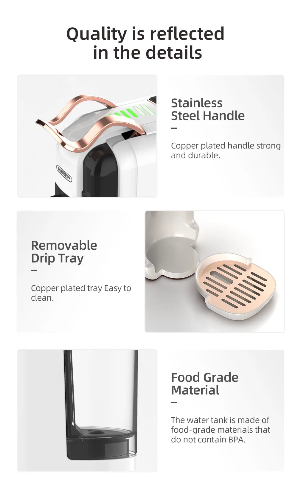 HiBREW H2B 5 in 1 Coffee Machine 20Bar