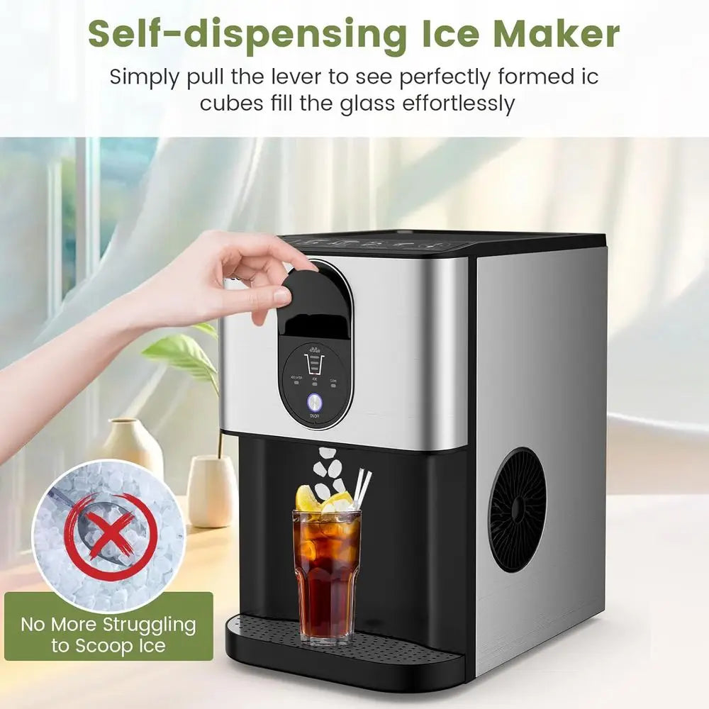 Costway Pebble Ice Dispenser with Self-Cleaning