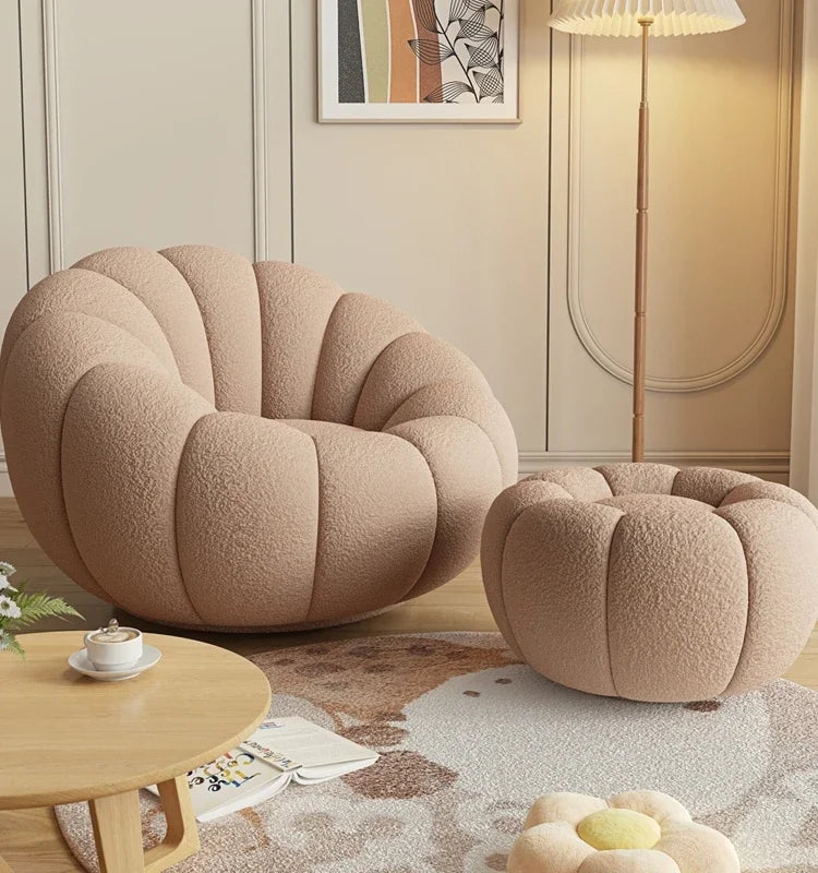 Luxury Plush Pumpkin Chair