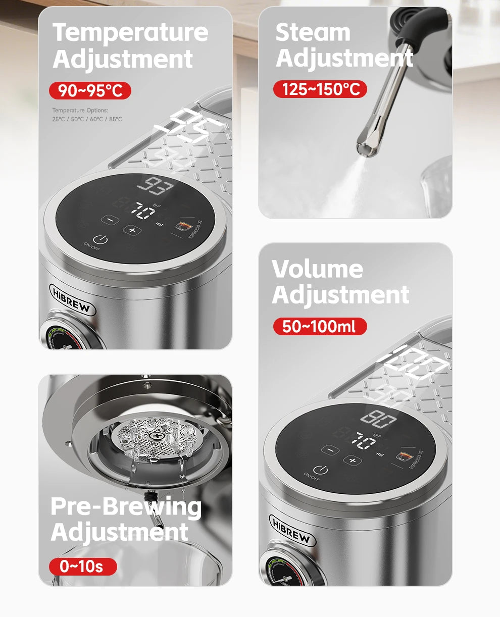 HiBREW H13 20bar Semi-automatic Espresso Machine