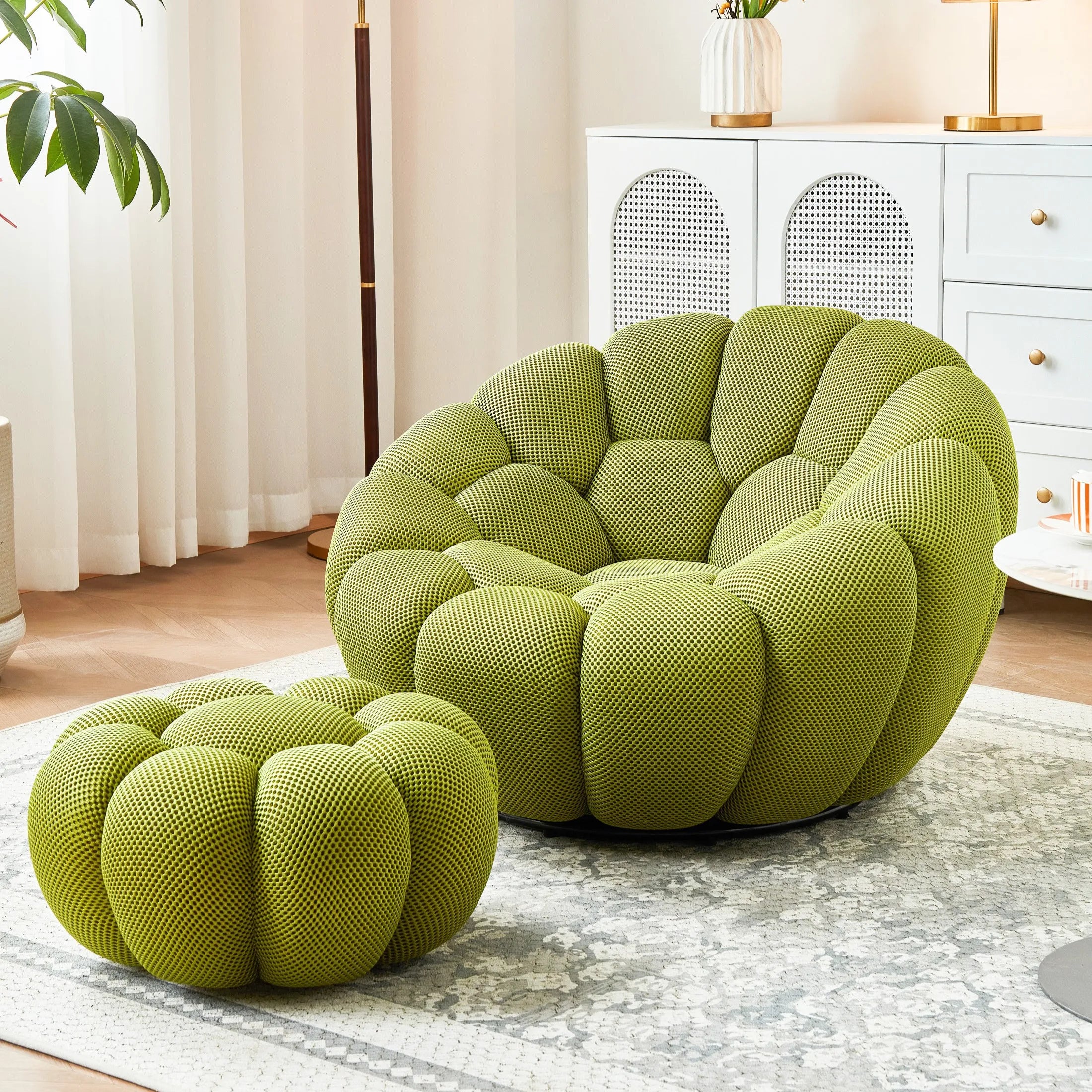 Pumpkin Lazy Sofa, Minimalist Rochburg Football Sofa