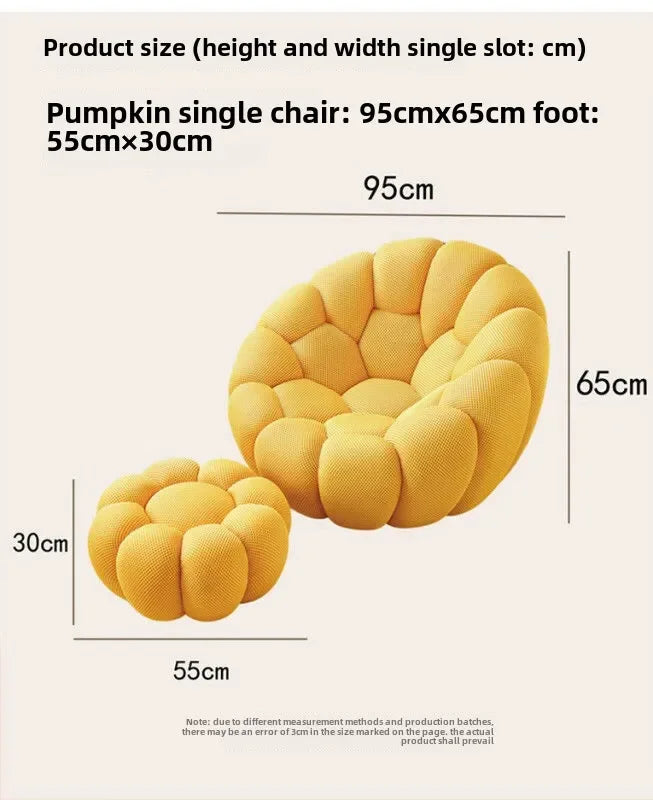 Pumpkin Lazy Sofa, Minimalist Rochburg Football Sofa