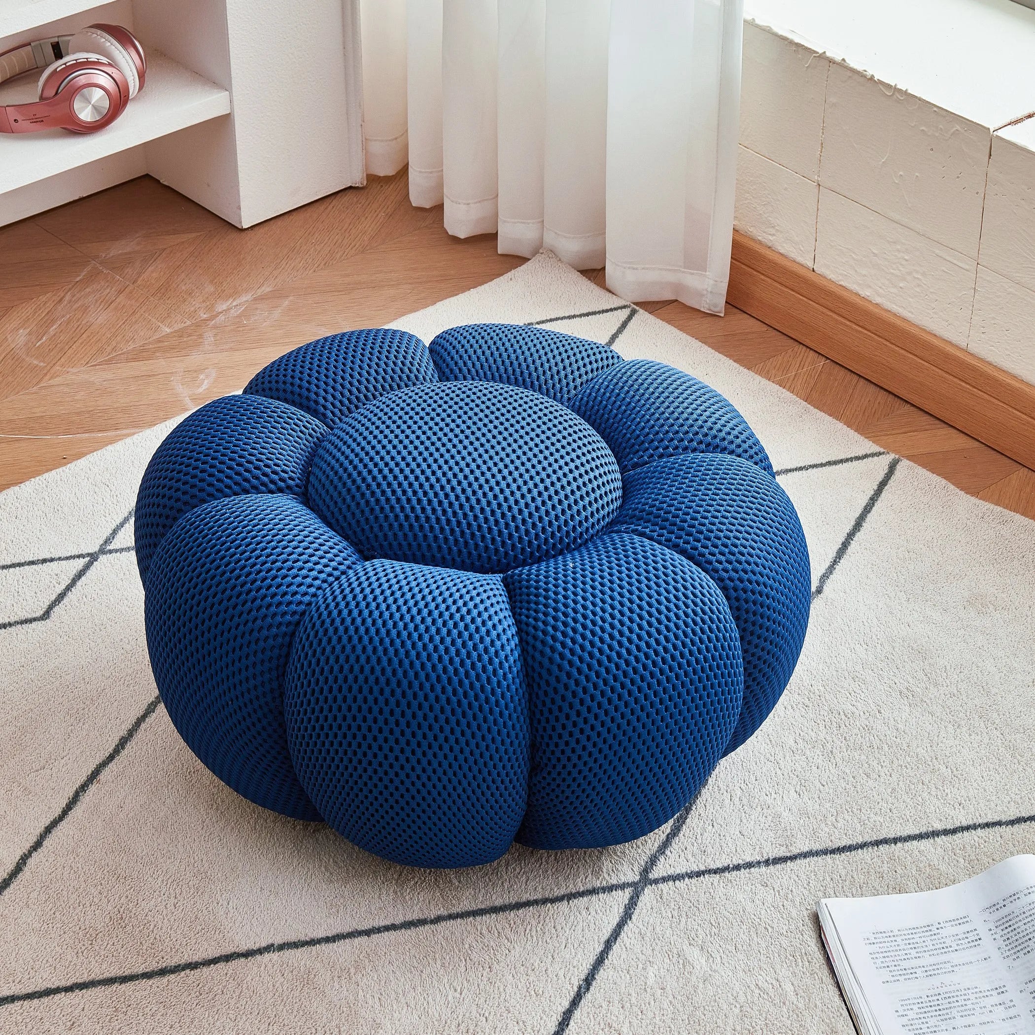 Pumpkin Lazy Sofa, Minimalist Rochburg Football Sofa