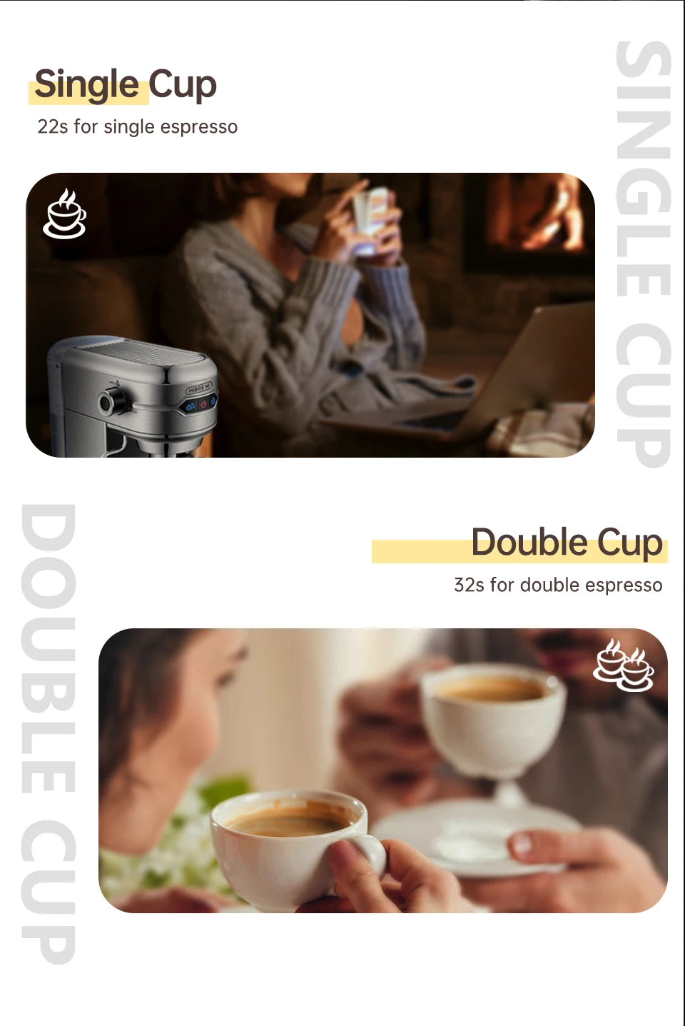 HiBREW H11 20 Bar Semi-Automatic Espresso Machine