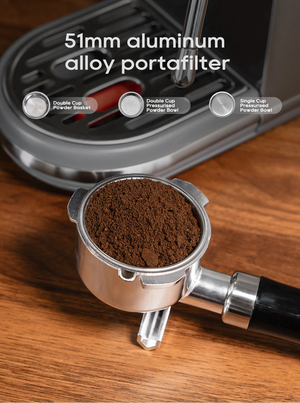 HiBREW 20Bar Semi-Automatic Espresso Machine