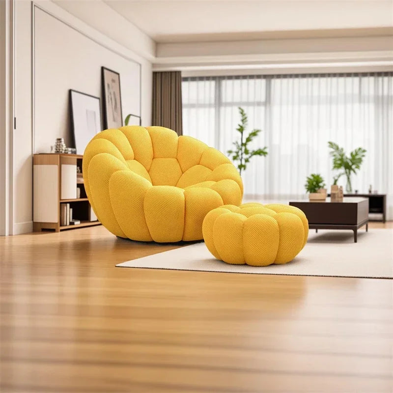 Pumpkin Lazy Sofa, Minimalist Rochburg Football Sofa