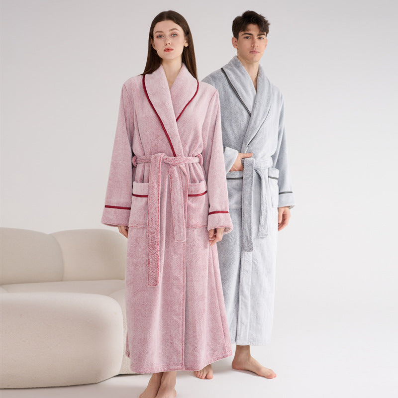 Thick Night-robe Flannel for Couple