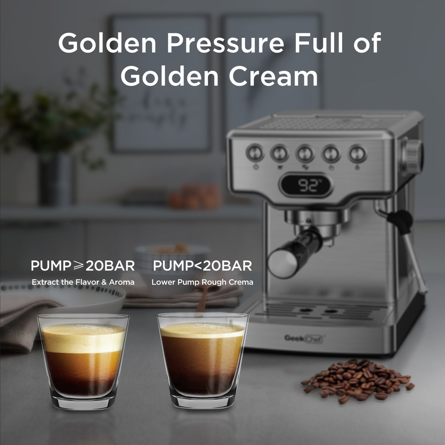 Geek Chef Barista Series Espresso Machine