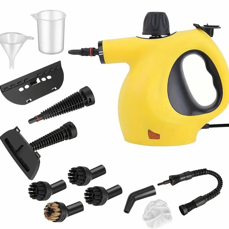 Handheld Multi-Surface Pressurized Steam Cleaner With 12 Accessories