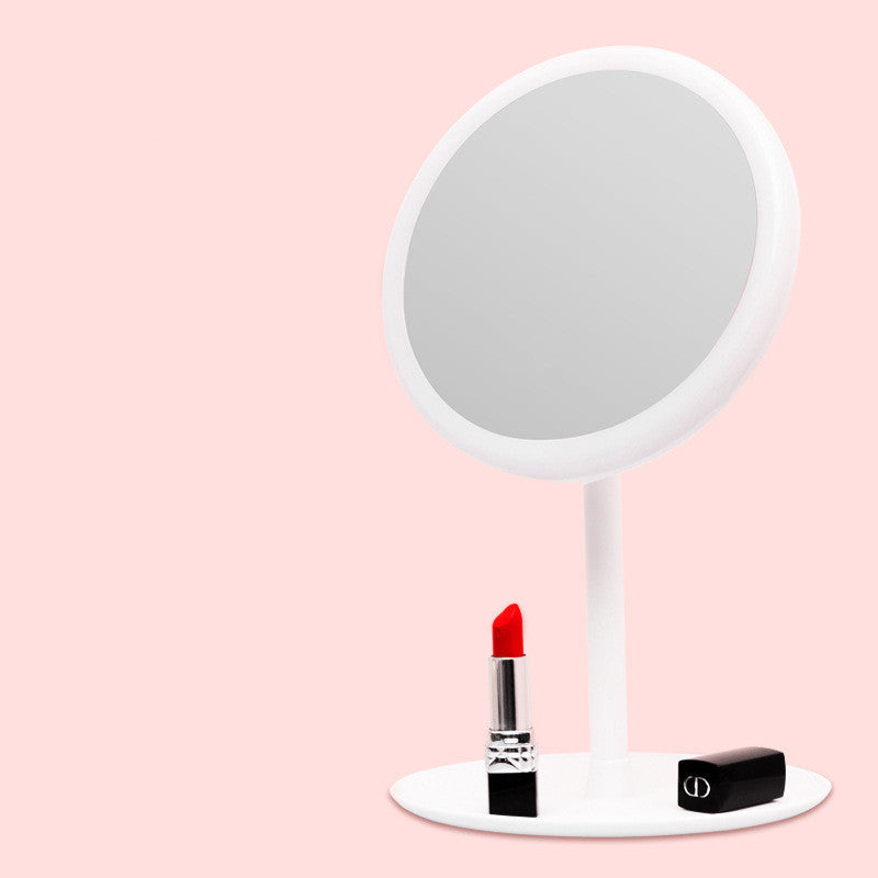 LED Folding Dressing Mirror With Lamp Table