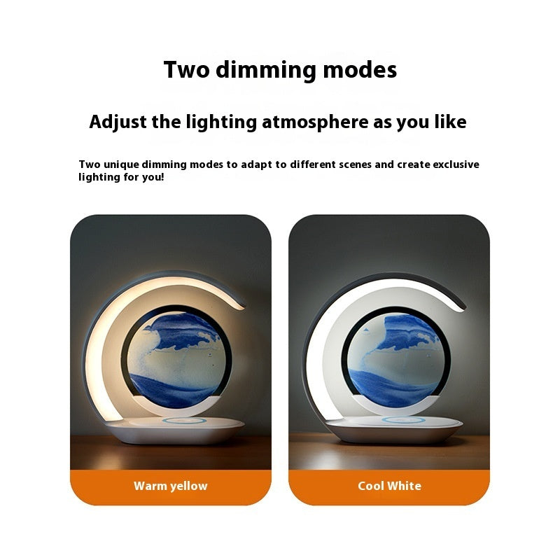 Creative Moon lamp & Wireless Charger with Fast Sand