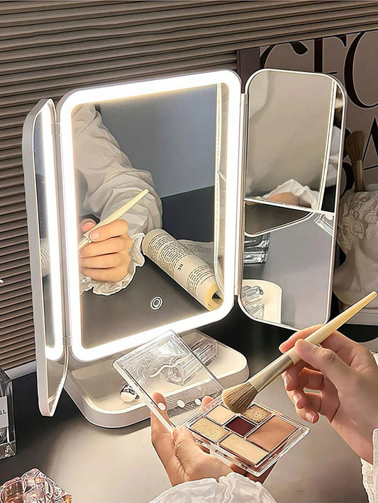 Trifold Makeup LED Mirror - Shop Modiqa